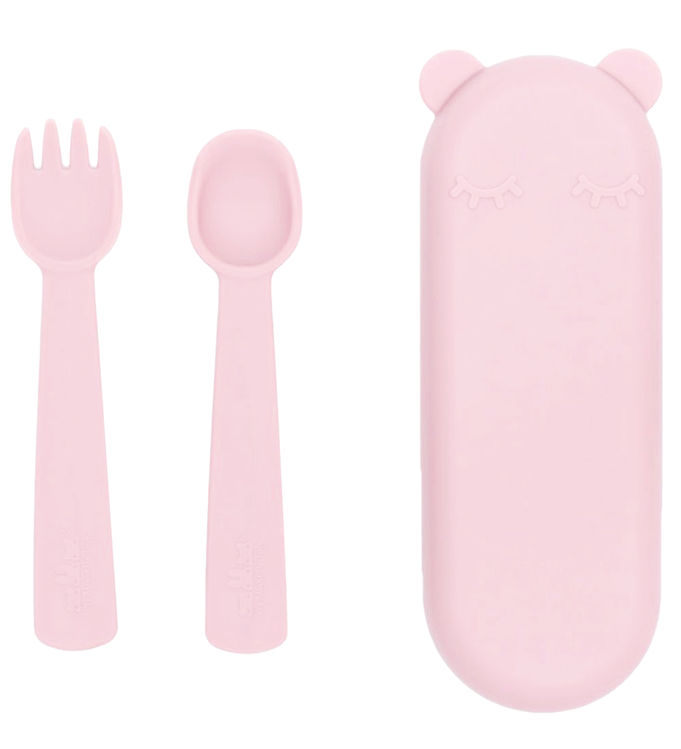 Bestik   Feedie   Silikone   Powder Pink fra We Might Be Tiny