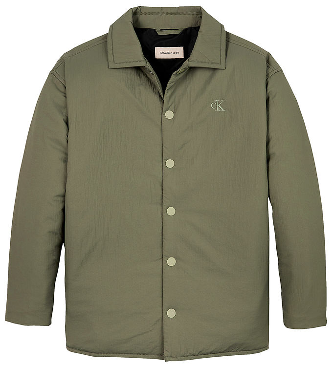 Calvin Klein Vinterjakke i Dusty Olive - Udsalg!