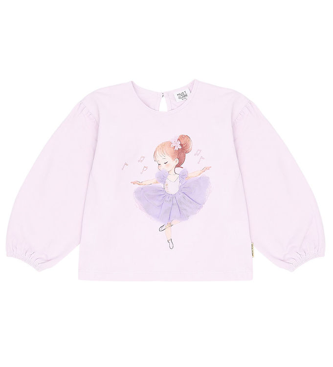 Alma Bluse i Lavendel fra Hust And Claire - Tilbud!