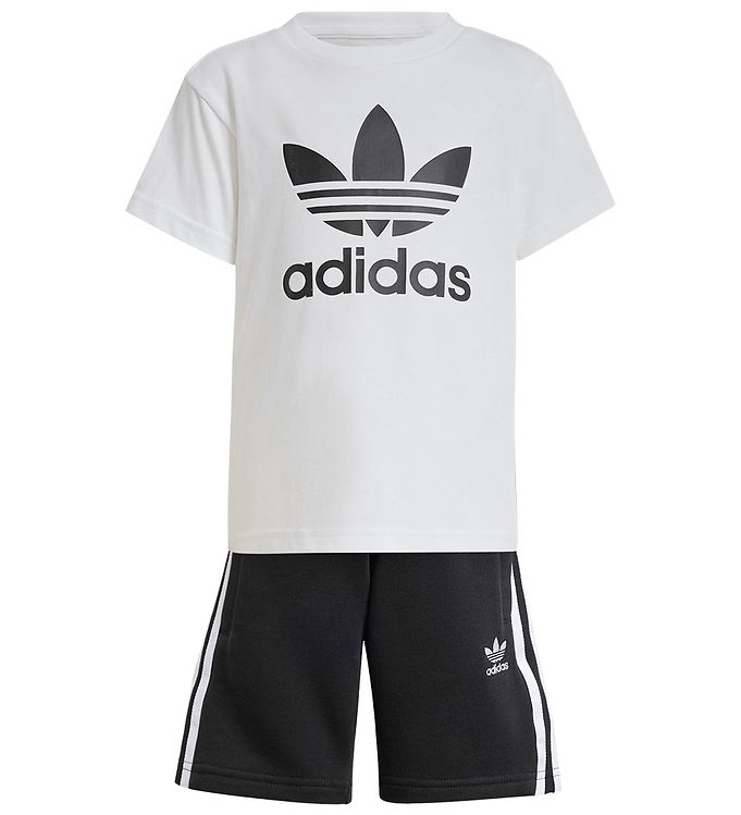 Adidas Originals Shortssæt i Sort/Hvid - Fantastisk Tilbud!