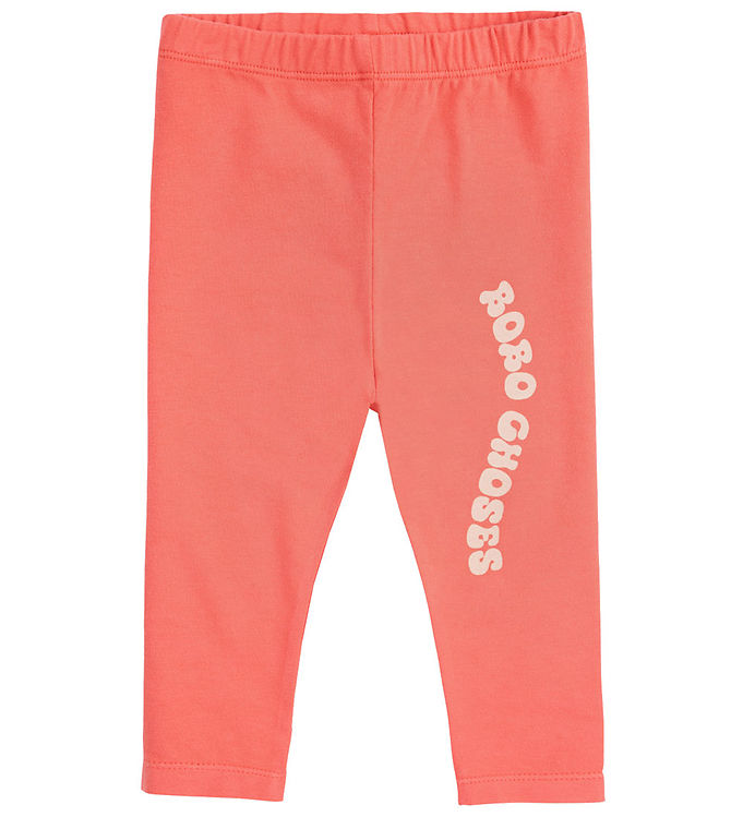 Bobo Choses Leggings Wavy i Koralfarvet Pink