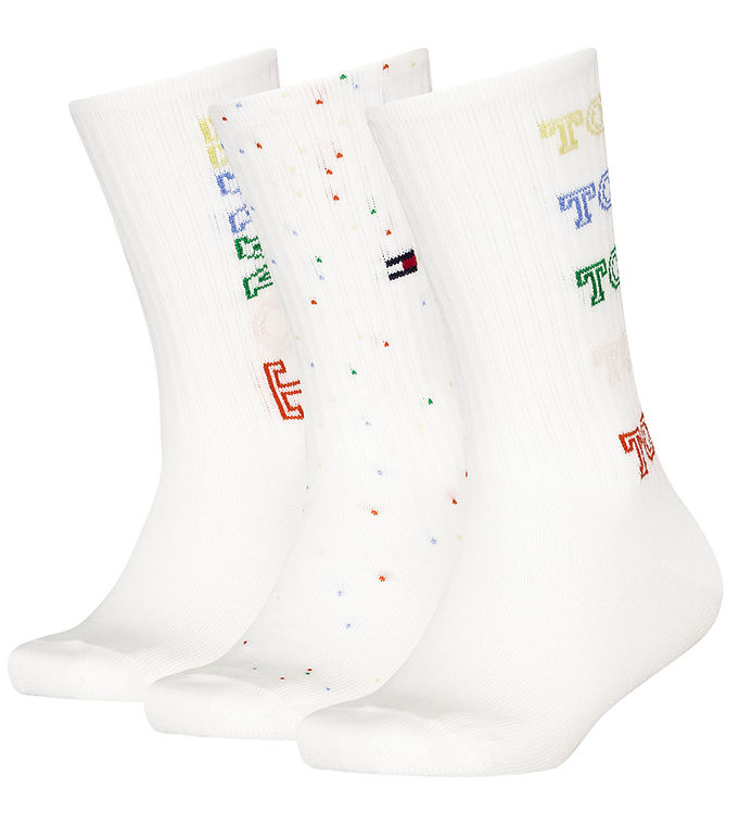 Strømper   3 Pak   Hvid fra Tommy Hilfiger