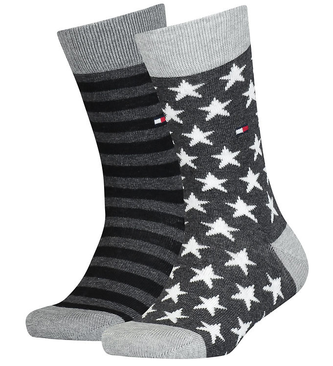 Strømper   Stars And Stripes   Sort fra Tommy Hilfiger