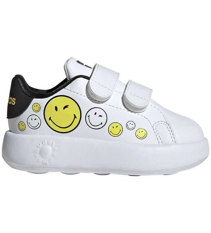 Adidas Advantage Smiley Cf Sko i Hvid og Gul