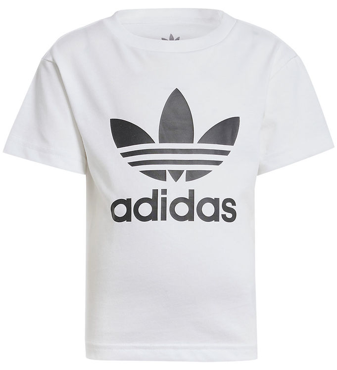 Adidas Originals Trefoil T-shirt i Hvid - Fantastisk Tilbud!