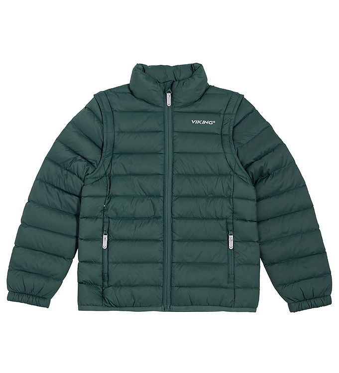 Aery Light Dunjakke Vest - Mørkegrøn fra Viking