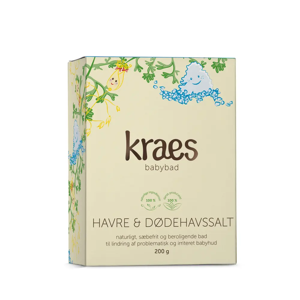 Beroligende Babybad med Havre og Dødehavssalt 200 g