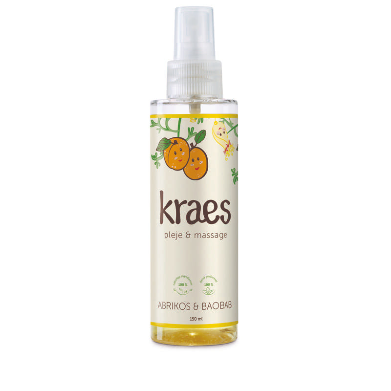 KRAES 100% Naturlig Pleje- og Massageolie 150ml