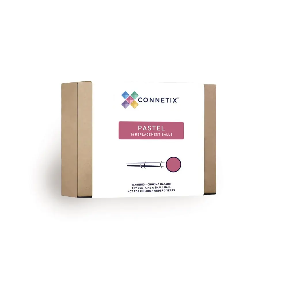 Connetix Kugler til Kuglebane - 16 Dele i Pastelfarver
