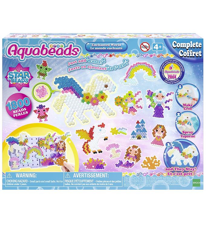 Perlesæt 1800+ Stk. Enchanted World fra Aquabeads på tilbud!
