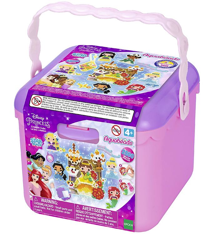 Perlesæt   2500+ Stk.   Disney Princess Creation Cube fra Aquabeads