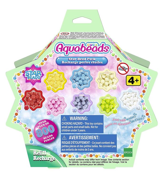 Perler   800+ Stk.   Star Bead Pack   Multifarvet fra Aquabeads