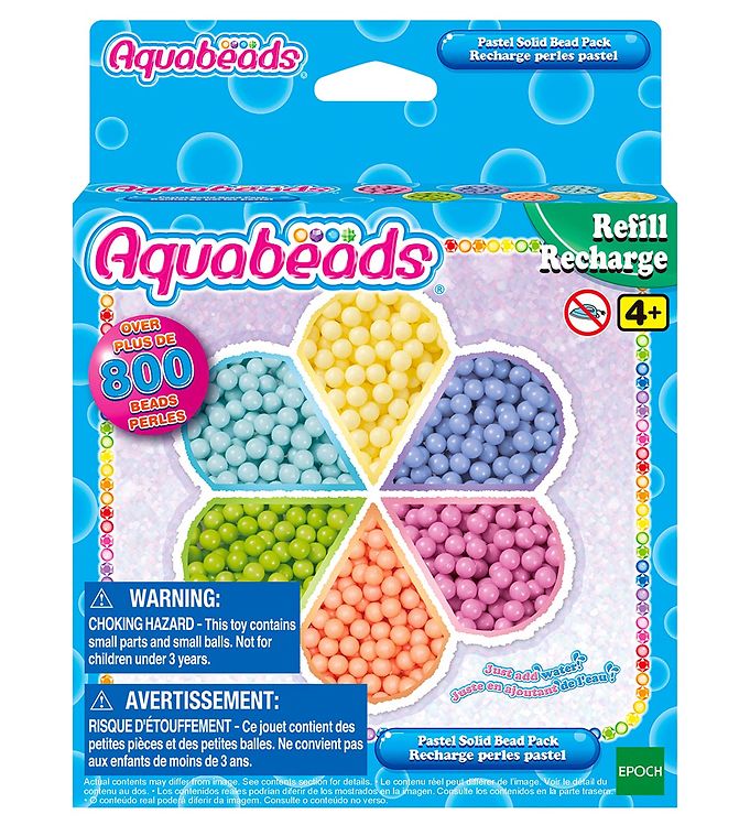 Perler   800+ Stk.   Pastel Solid Bead Pack fra Aquabeads