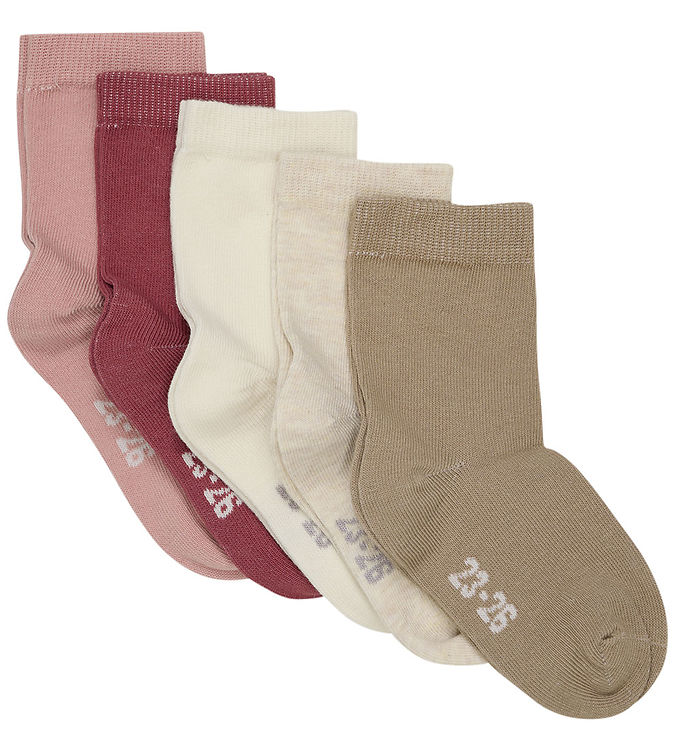Strømper   5 Pak   Rose Cloud fra Minymo