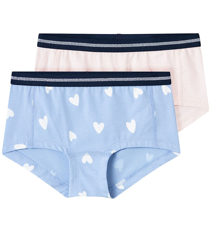 Hipster 2 Pak - Serenity Hjerter fra Name It