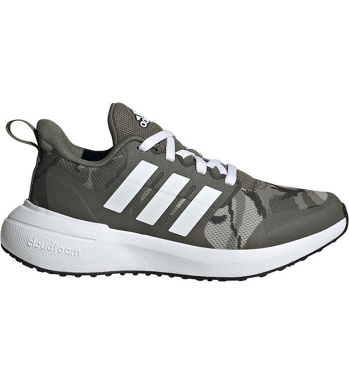 Adidas Fortarun 2.0 K Sko i Armygrøn og Hvid