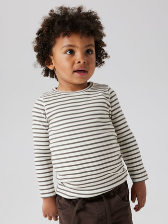 Basis Rib Bluse Bani Dusty Olive fra Name It