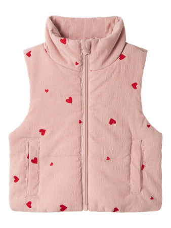 Fløjl Vest Mimosa Pale Mauve fra Name It