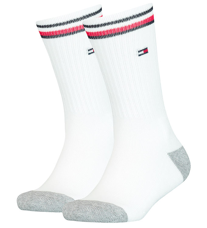 Strømper   2 Pak   Hvid fra Tommy Hilfiger