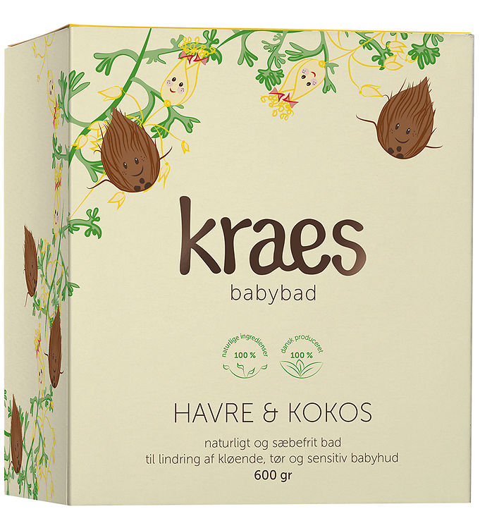 Babybad   Havre & Kokos   600 G fra Kraes