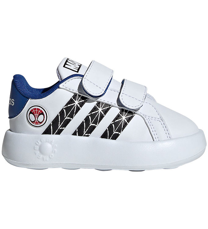 Adidas Performance Grand Court Spider Man Sko - Hvid Blå