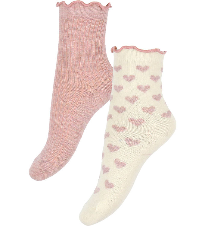 Strømper   2 Pak   Light Rose fra Minymo