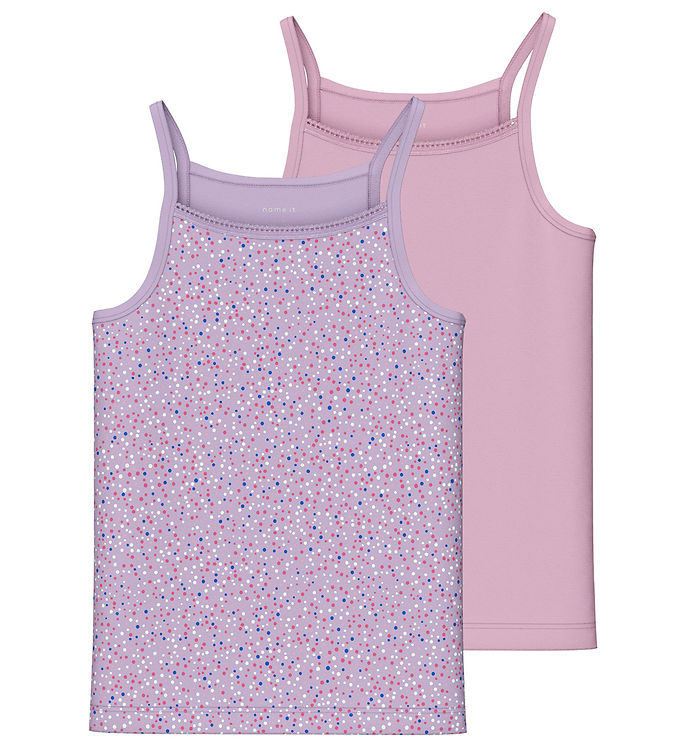 Undertrøje   Noos   Nkfstrap   2 Pak   Pastel Lilac fra Name It