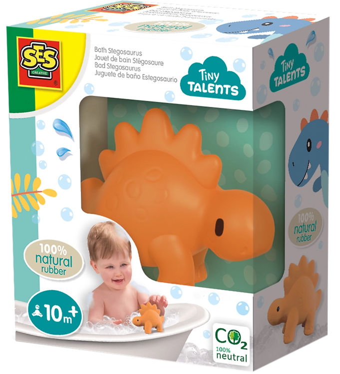 Badedyr Stegosaurus i Naturgummi fra Ses Creative