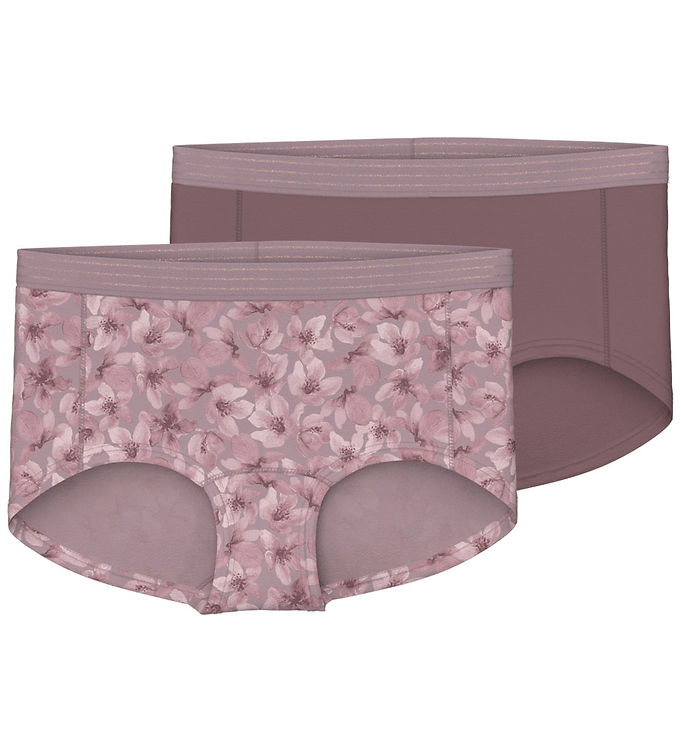 Hipster 2 Pak i Mauve Shadows fra Name It - Fantastisk tilbud!