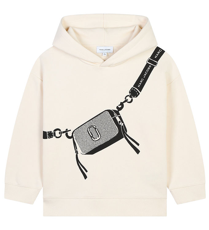 Hættetrøje   Sand Sort M. Taske fra Little Marc Jacobs