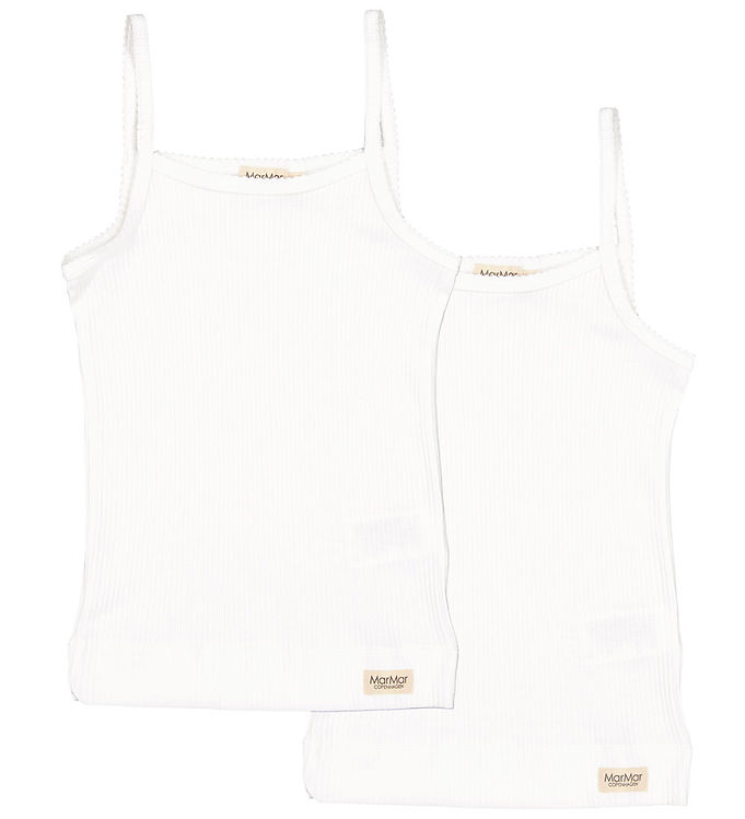 Undertrøje   2 Pak   Rib   Gentle White fra Marmar