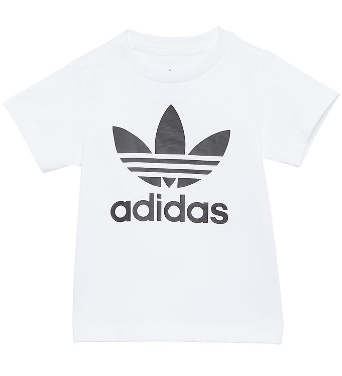 Adidas Originals Trefoil T-shirt i Hvid - Fantastisk Tilbud!