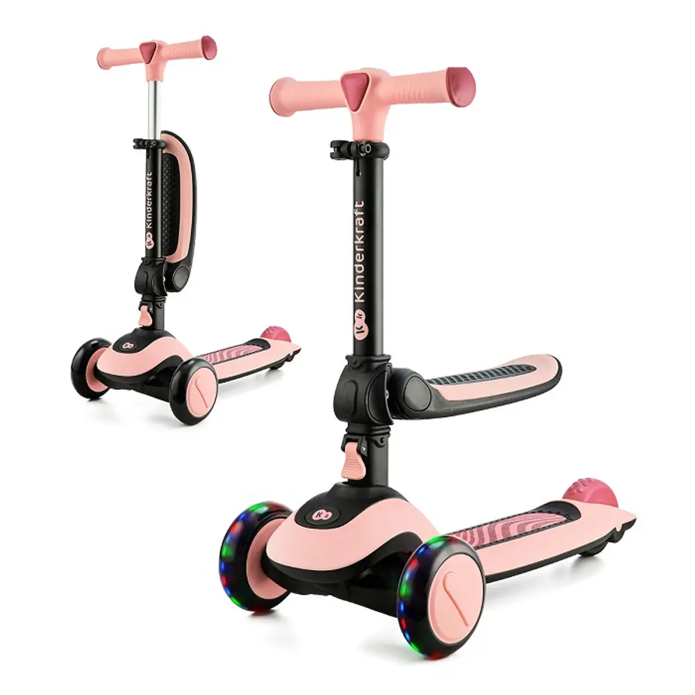 Halley Rosa Pink 2-i-1 Cykel og Løbehjul til Børn
