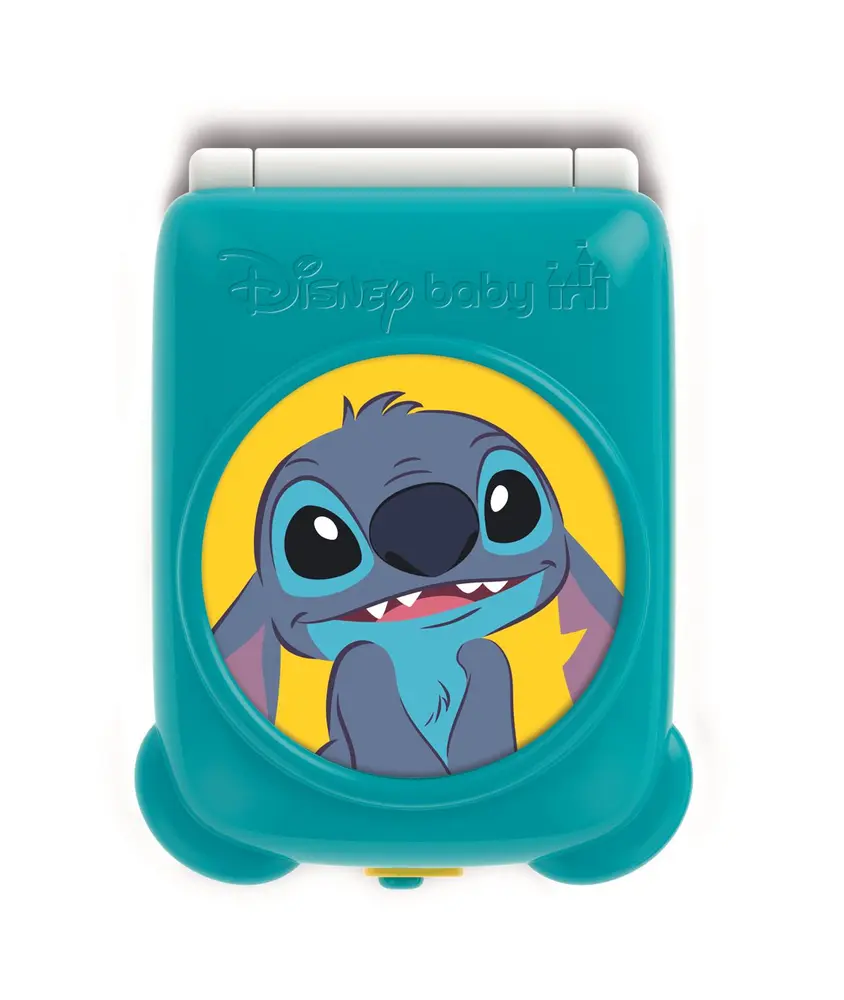 Stitch Flip Telefon - Sjov Legetelefon med Lys og Spejl