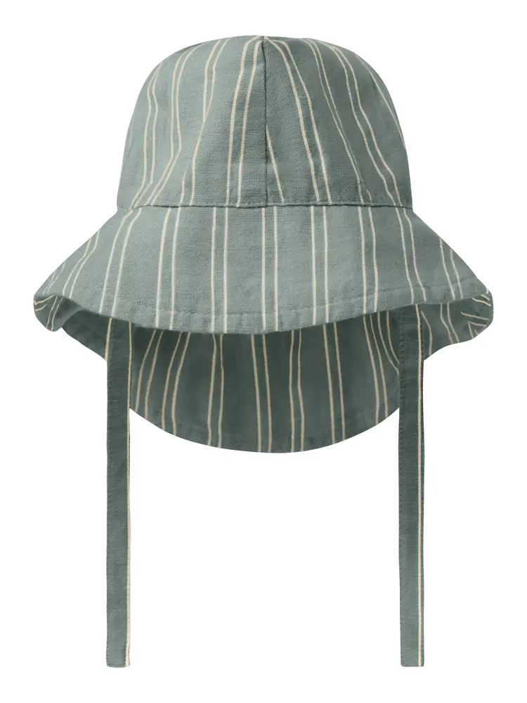 Halom Sommerhat i Slate Gray - Trendy Solhat med Bindebånd