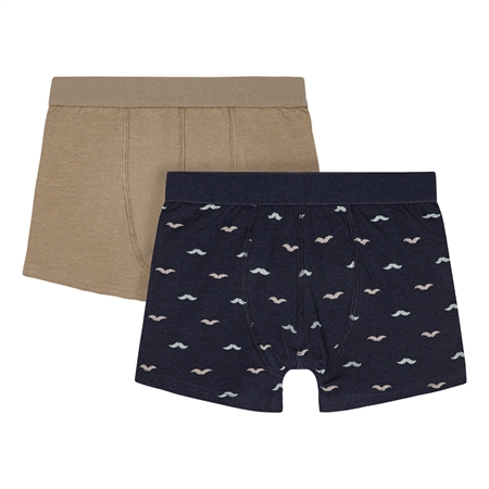 2 Pak Birkholm Boxershorts med Moustaches - Super Bløde!