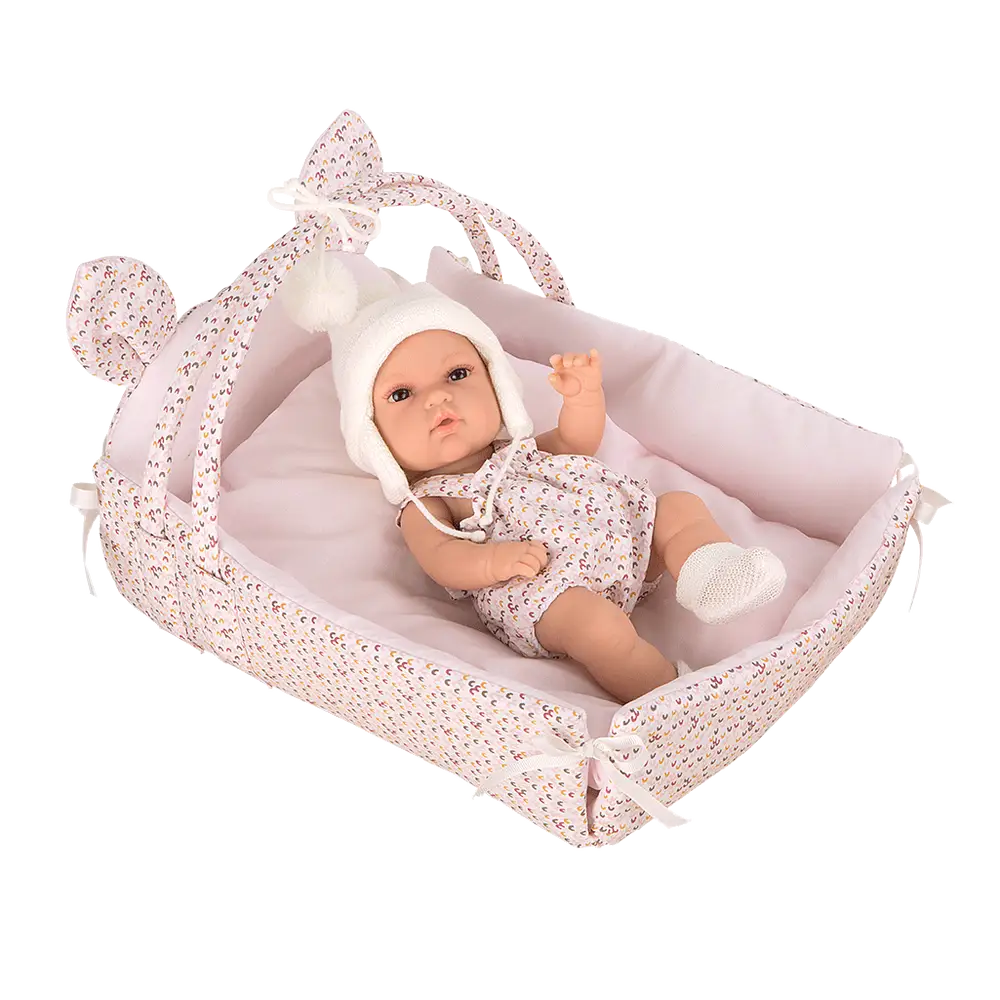 Dukke Elegance 33 Cm Inkl Babynest. fra Arias