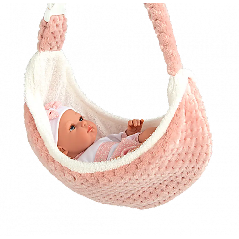 Dukke Elegance Erea 33 cm med Lyd og Bæresele