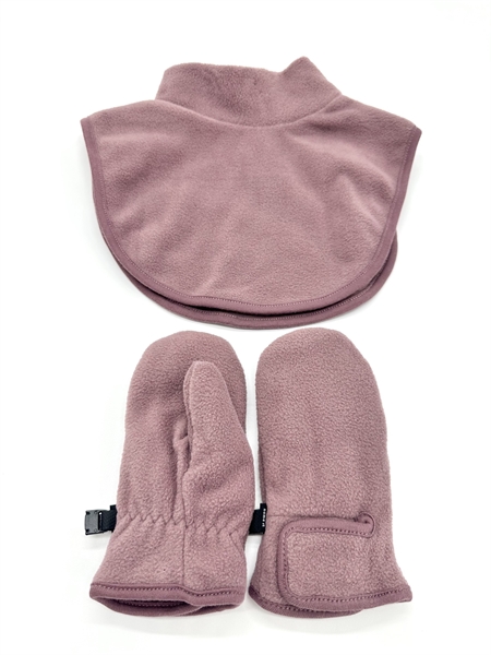 Fleece Sæt Mar Grape Snake med Halsedisse og Luffer