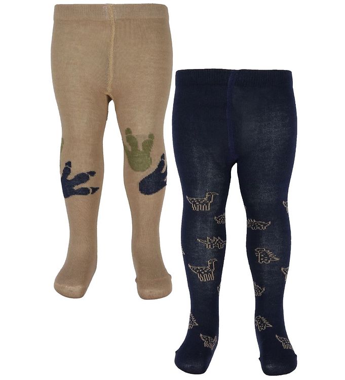 Baby Strømpebukser   2 Pak   Dark Navy fra Minymo