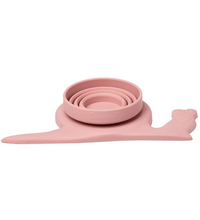 Foldbar Regnvandsmåler   21x11 Cm   Silikone   Dusty Ros fra Scrunch