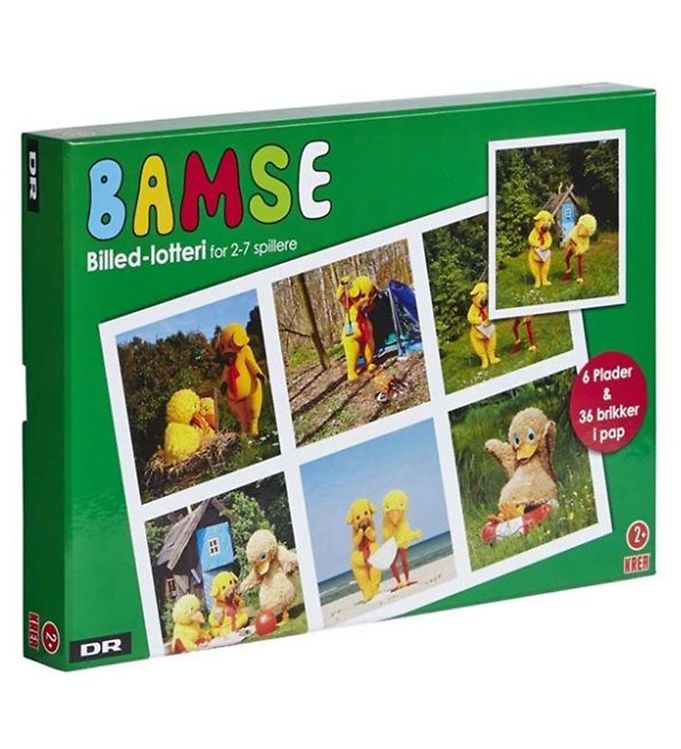 Billedlotteri   Bamse Og Kylling   6 Plader+36 Brikker fra Dr