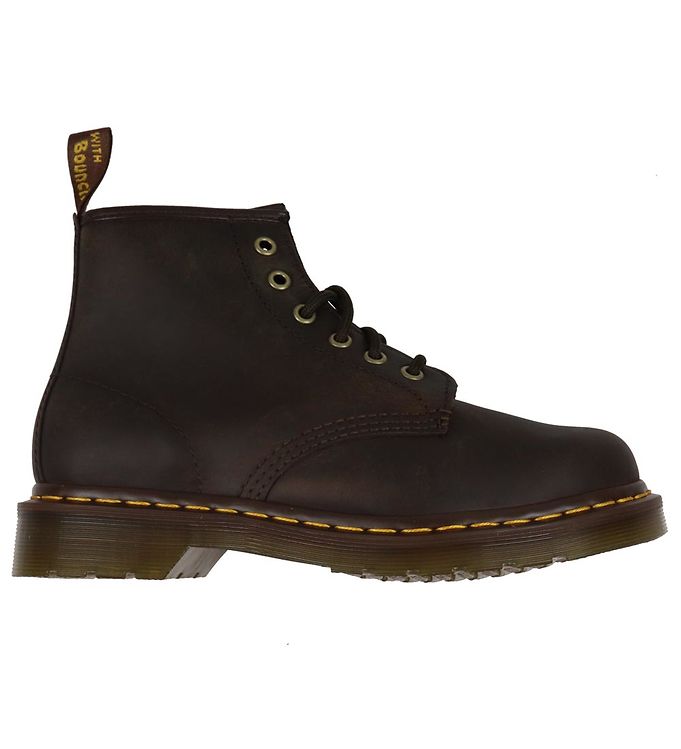 Dr. Martens 101 Crazy Horse Støvler - Mørkebrun Udsalg